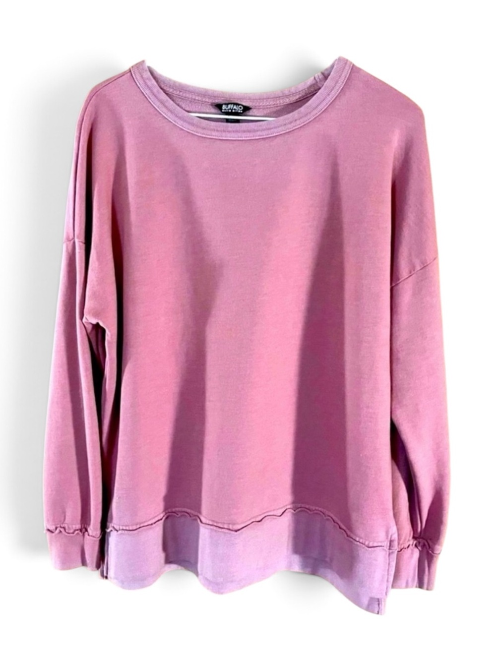 Buffalo David Bitton Pink Pullover Oversized Sweatshirt